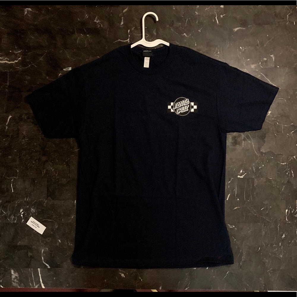 sant cruz shirt / navy.blue white
